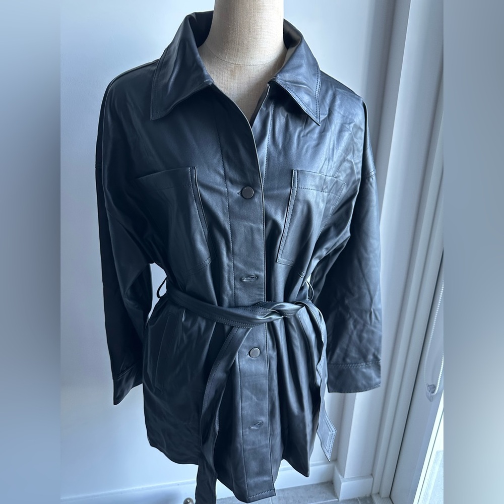 AG Jeans Chelsea Jacket in Black Size Medium